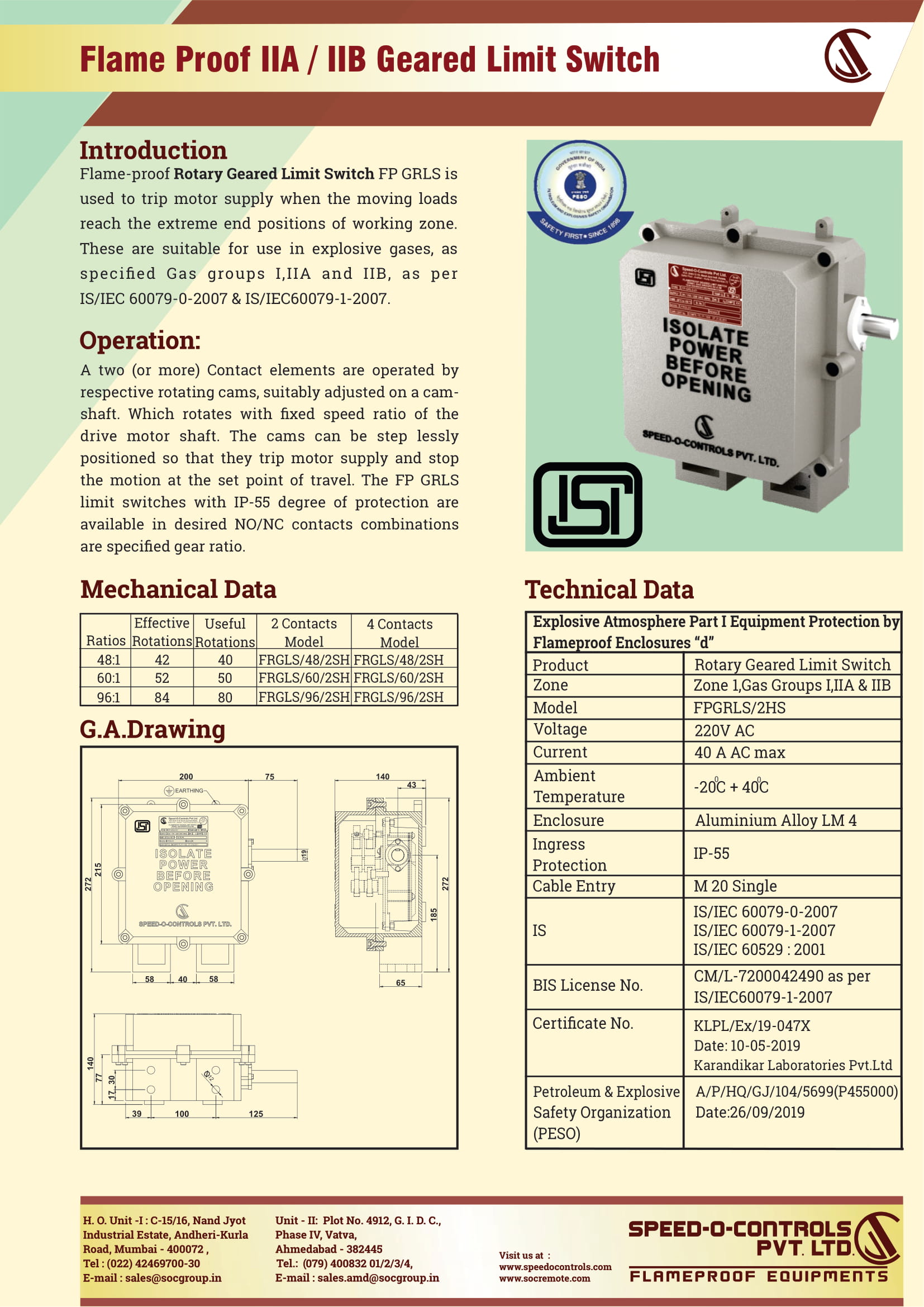 FLP ROTARY LIMIT SWITCH(IIA-IIB)-1