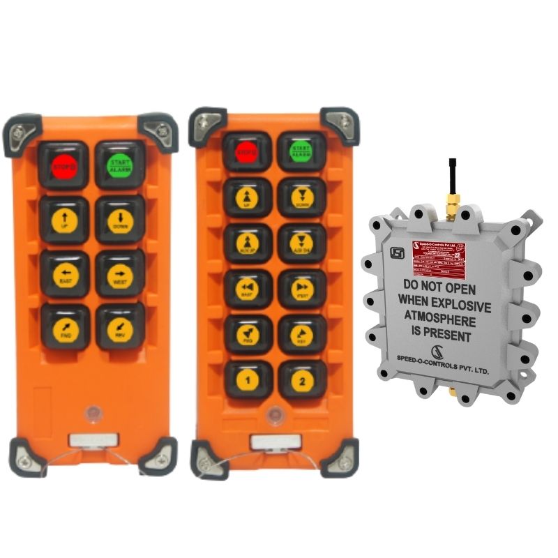 Flame Proof Impact Radio Remote Control System - Gas Group IIA/IIB